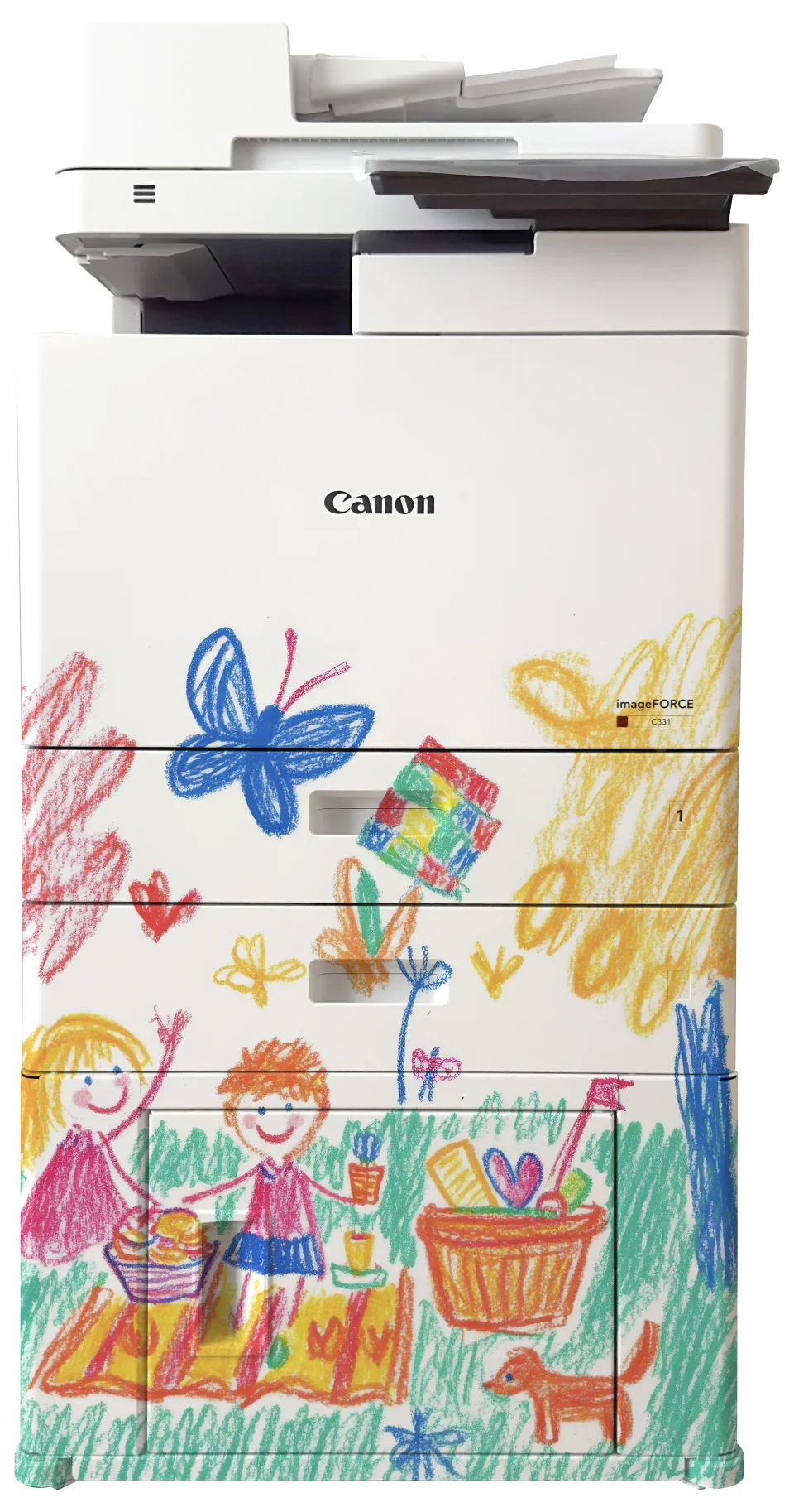 Canon imageFORCE C331 zsírkréta dizájnnal fóliázva